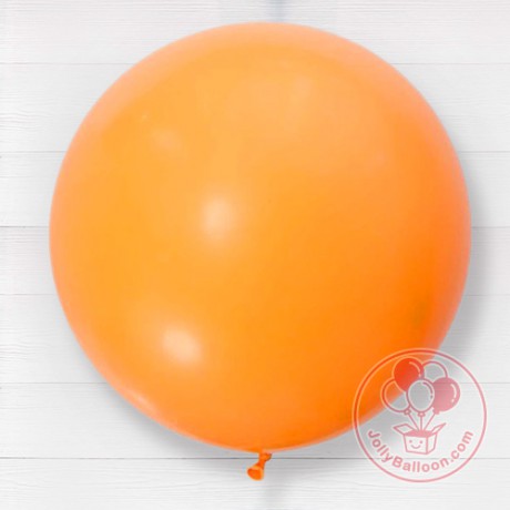 48" 圓型乳膠氣球 (橙色)