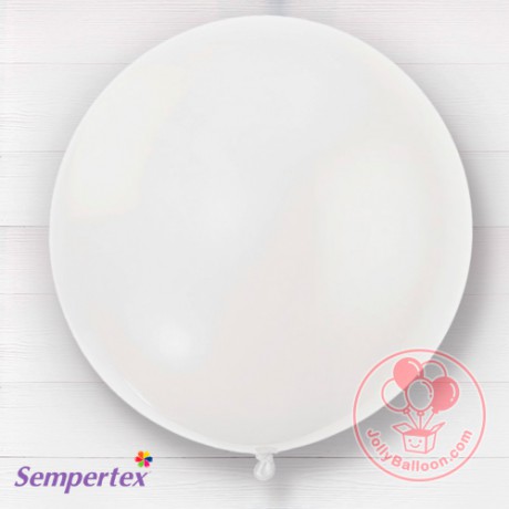 24" Sempertex Latex Balloon (White)