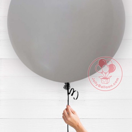 36" 哥倫比亞正圓乳膠氣球 (灰色)