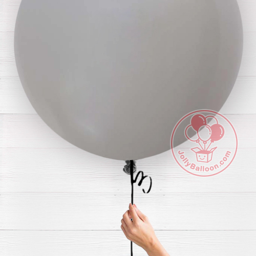36" 哥倫比亞正圓乳膠氣球 (灰色)