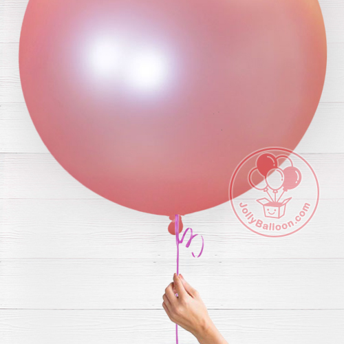 36" 哥倫比亞正圓乳膠氣球 (珠光粉紅)