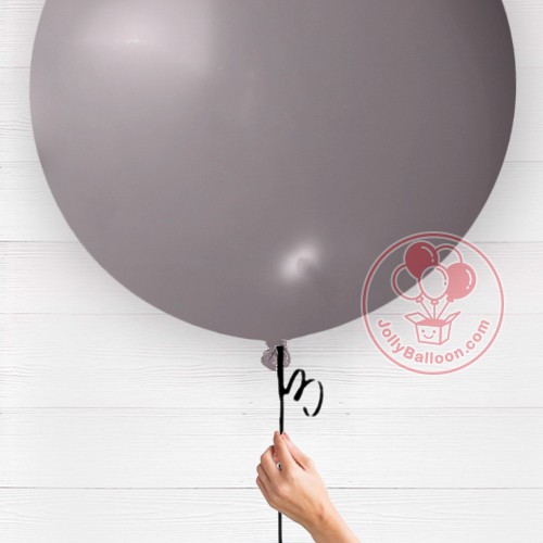 36" 哥倫比亞正圓乳膠氣球 (珠光米灰)