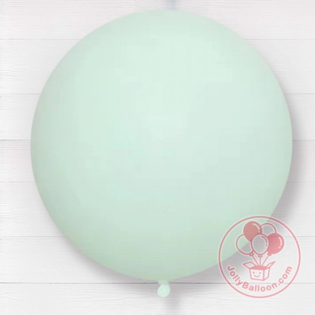 36" 哥倫比亞正圓乳膠氣球 (馬卡龍 粉綠色)