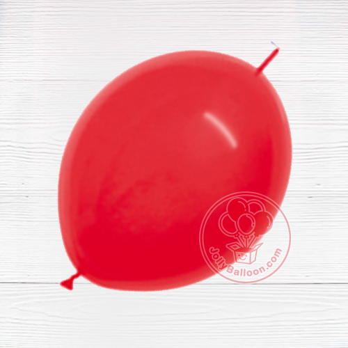 6" 啞光針尾乳膠氣球 (紅色) 50個