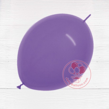 6" 啞光針尾乳膠氣球 (紫色) 50個