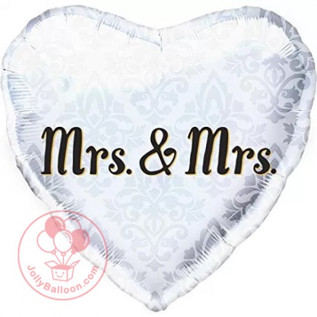 18" Mrs. and Mrs. (心型)