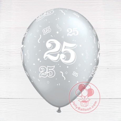 11" 25 週年乳膠氣球