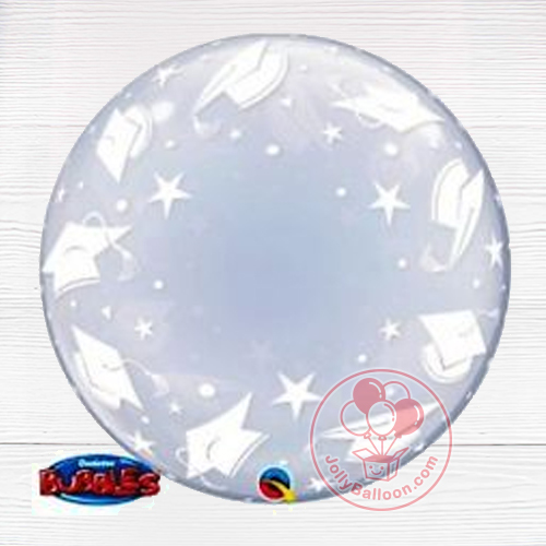 24" 水晶氣球 555mm (畢業帽)