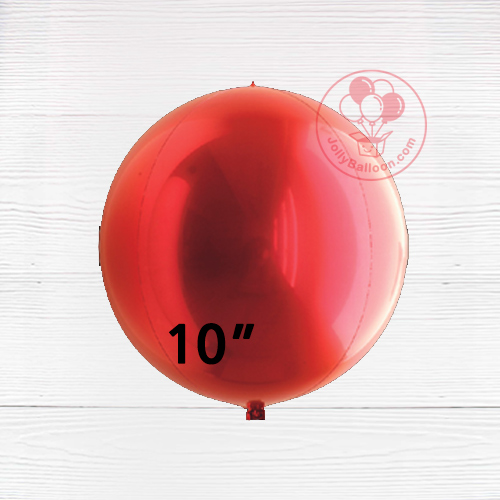10" 鋁膜正圓形氣球 (紅色)