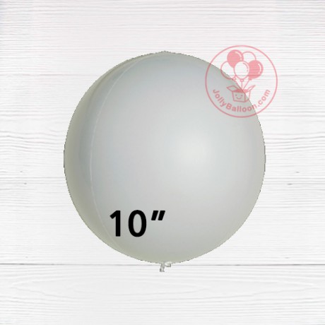 10" 鋁膜正圓形氣球 (白色)