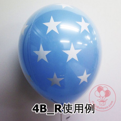 16"  4/B_R 透明氣球 (乳膠氣球形狀)