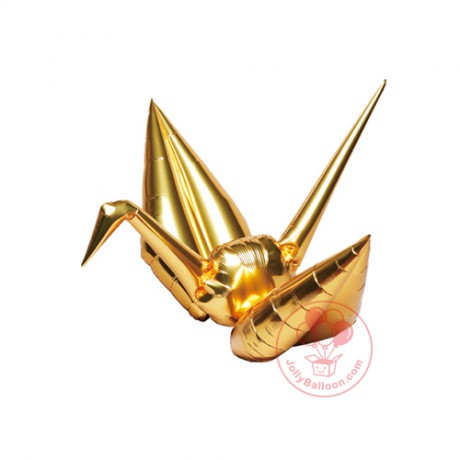 15" 金色鶴形氣球