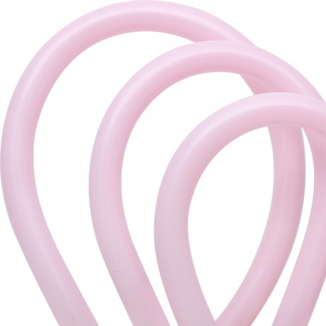 260 Sempertex長條氣球 馬卡龍粉紅色 50個