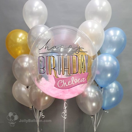 24" Color Printing Crystal Balloon (Birthday Package M)