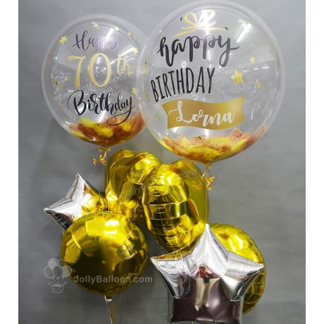 24" 彩印水晶氣球2束 (生日套餐Q)
