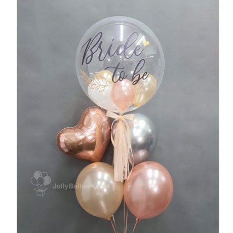 22" 彩印水晶氣球束 (Bride to be)