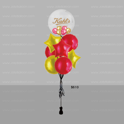 24" 彩印水晶氣球束 (商業套餐T)
