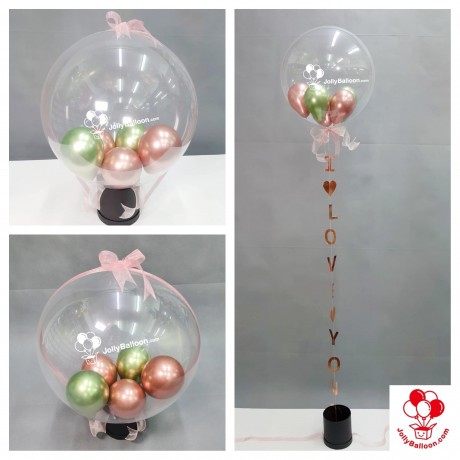 24" 水晶氣球驚喜禮盒