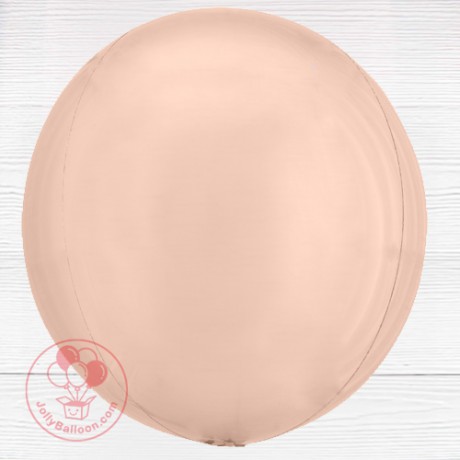 21" 正圓形鋁膜氣球 (玫瑰金色)