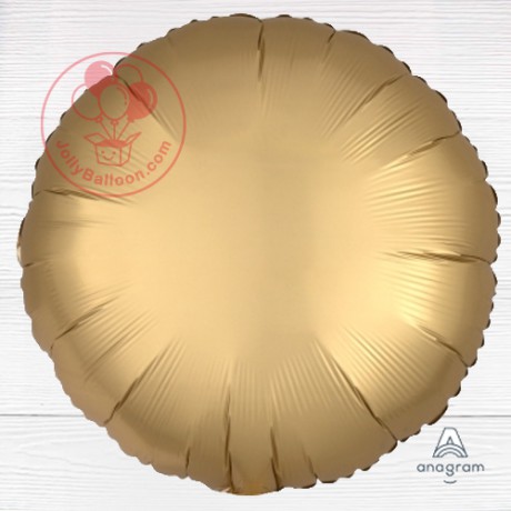 18" 淨色圓形 (鍍鉻系金色)