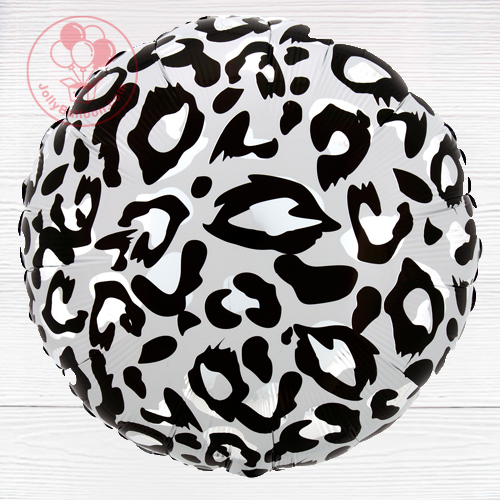 18" 雪豹紋 圓形氣球