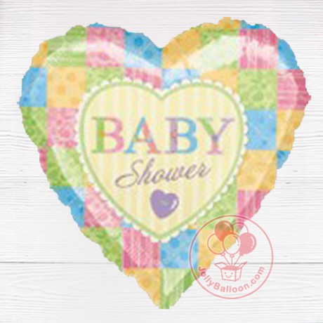 18" Heart Cute As A Button Baby Shower