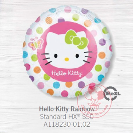 18" Hello Kitty 彩虹