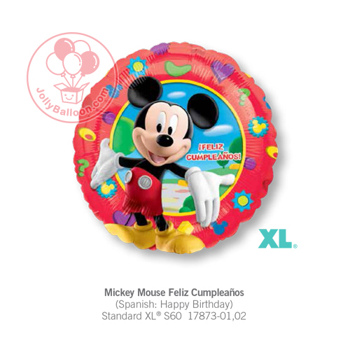 18" Mickey Mouse Feliz Cumpleaños