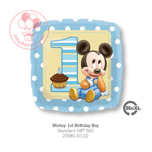 18" Mickey 1st Birthday Boy