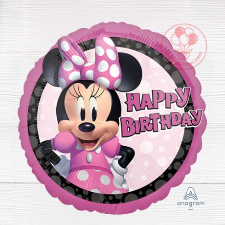 18" Minnie Mouse Forever Birthday Foil Balloon