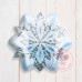 18"白色聖誕雪花