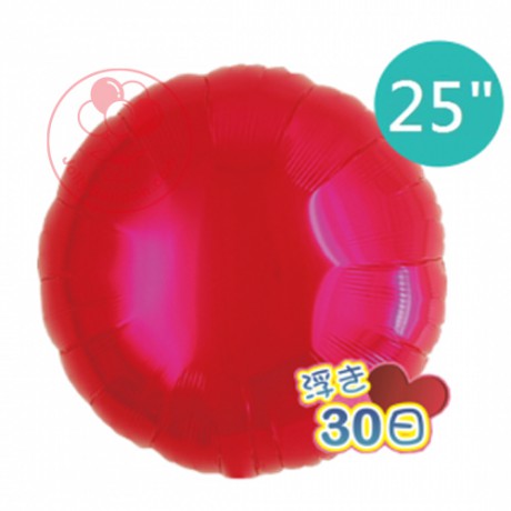 25" 圓形鋁膜 (金屬紅色)